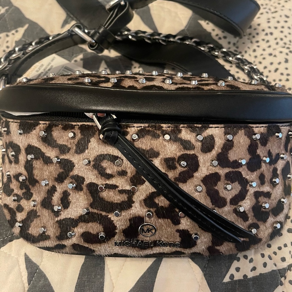 Michael Kors Leopard Print Crossbody Bag